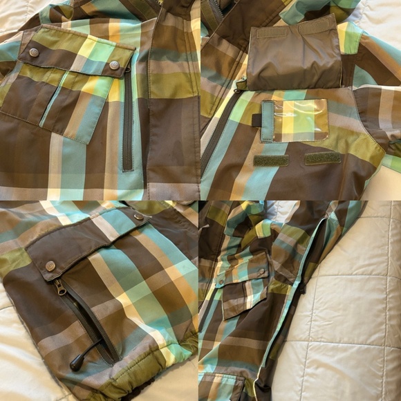 Burton Men’s GMP Traction Snowboard Jacket Plaid Size Medium - Picture 9 of 17